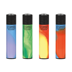 40 Clipper CP11RH Classic Large Flint Blue Nebula Mix Lighters - CL2C257UKH