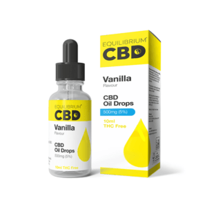 500mg Equilibrium CBD Oil 10ml - Vanilla Flavour (BUY 1 GET 1 FREE)