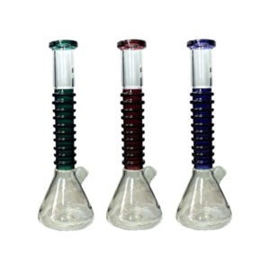 14" Large Percolator Beaker Base Glass Bong - GB002