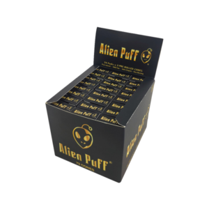 72 Alien Puff Black & Gold 1 1-4 Size Pre-Rolled Cones ( HP2550APC )