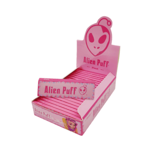 50 Alien Puff 1 1-4 Size Pink Rolling Papers ( HP2102AP )