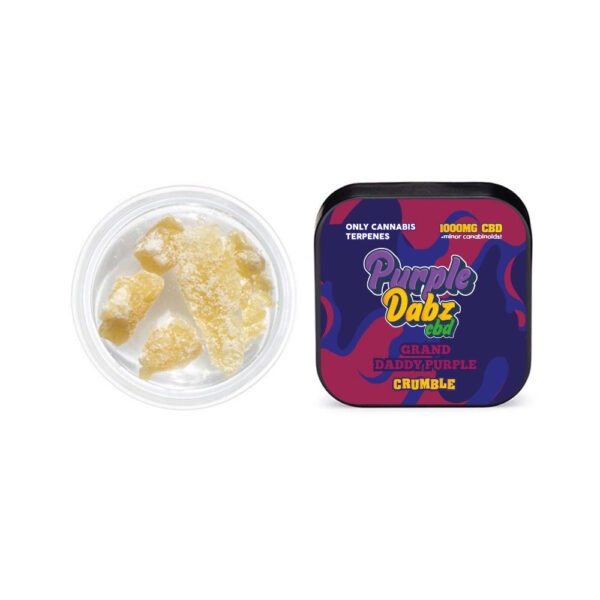 Purple Dabz by Purple Dank 1000mg CBD Crumble - Grand Daddy Purple (BUY 1 GET 1 FREE) - Image 3