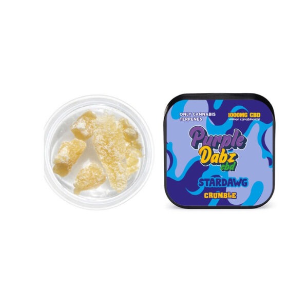 Purple Dabz by Purple Dank 1000mg CBD Crumble - Strawdawg (BUY 1 GET 1 FREE) - Image 3