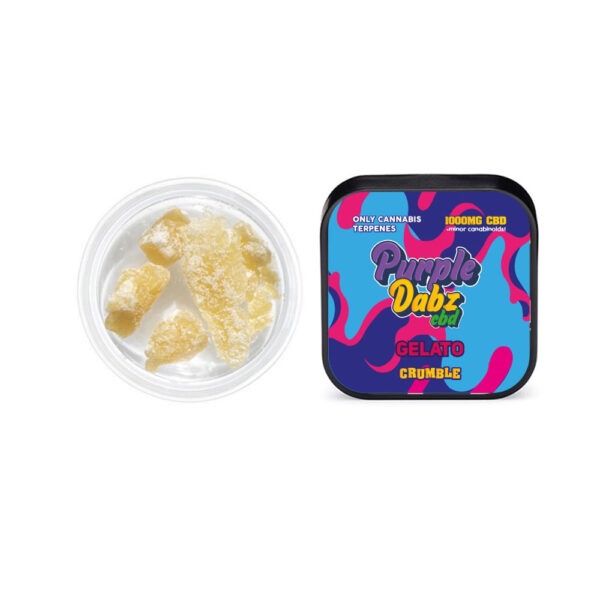 Purple Dabz by Purple Dank 1000mg CBD Crumble - Gelato (BUY 1 GET 1 FREE) - Image 3