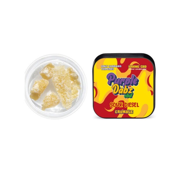 Purple Dabz by Purple Dank 1000mg CBD Crumble - Sour Diesel (BUY 1 GET 1 FREE) - Image 3