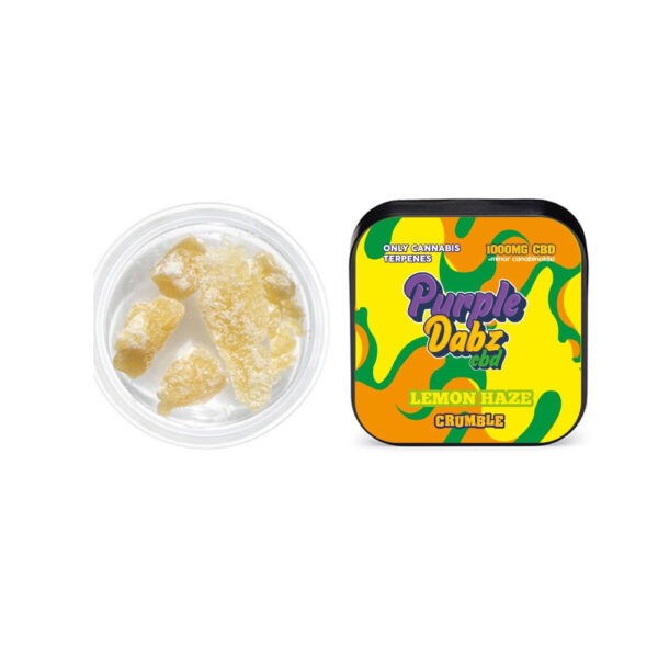 Purple Dabz by Purple Dank 1000mg CBD Crumble - Lemon Haze (BUY 1 GET 1 FREE) - Image 3