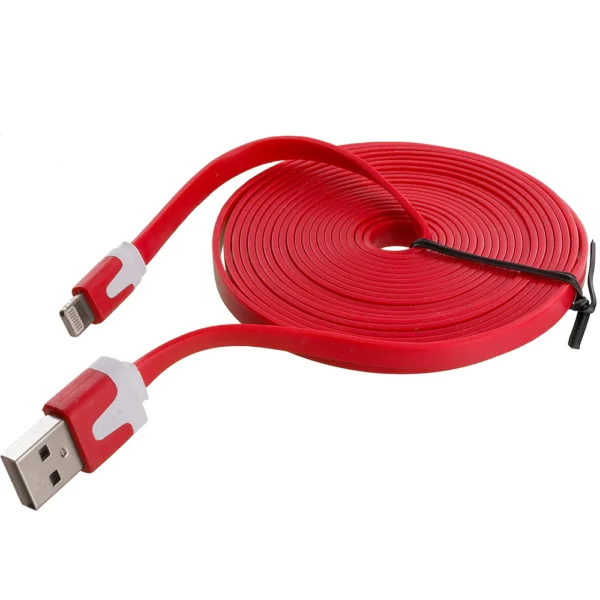 1m Flat iPhone Sync Data Charging Cable - Image 3