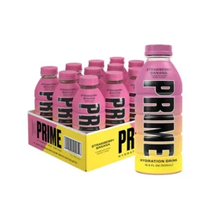 PRIME Hydration USA Strawberry Banana Sports Drink 500ml - Past Best Before date