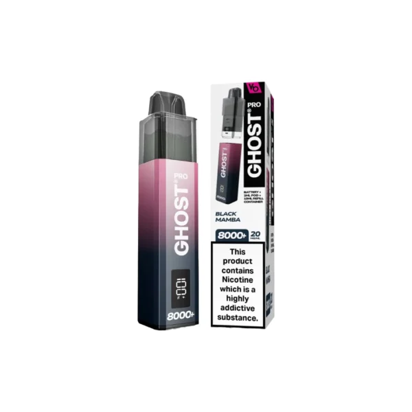 20mg Ghost Pro 8000+ By Vapes Bars Prefilled Pod Vape Kit - Image 4