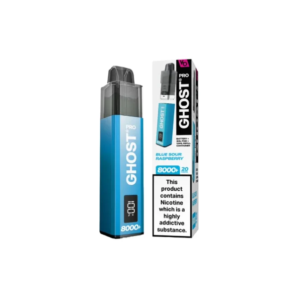 20mg Ghost Pro 8000+ By Vapes Bars Prefilled Pod Vape Kit - Image 5