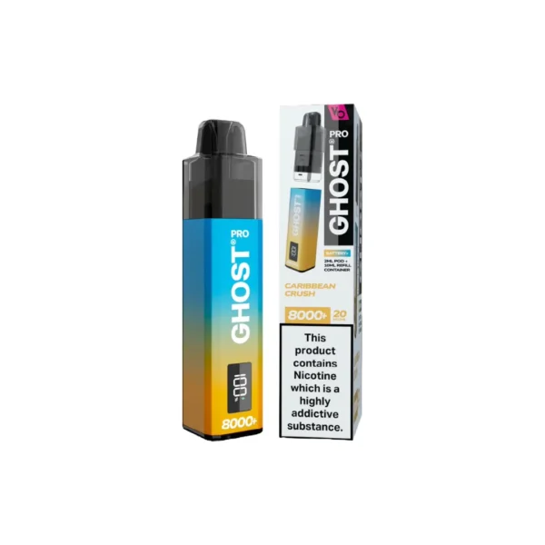 20mg Ghost Pro 8000+ By Vapes Bars Prefilled Pod Vape Kit - Image 8