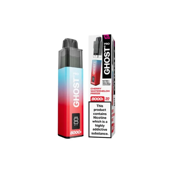 20mg Ghost Pro 8000+ By Vapes Bars Prefilled Pod Vape Kit - Image 11