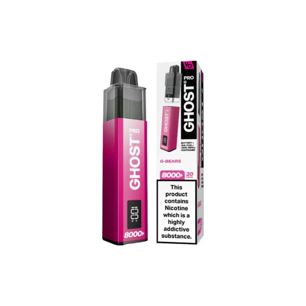 20mg Ghost Pro 8000+ By Vapes Bars Prefilled Pod Vape Kit - Image 15