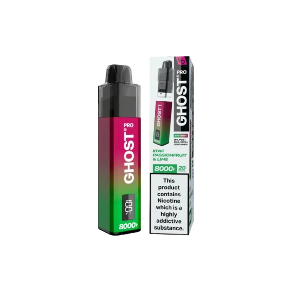 20mg Ghost Pro 8000+ By Vapes Bars Prefilled Pod Vape Kit - Image 16