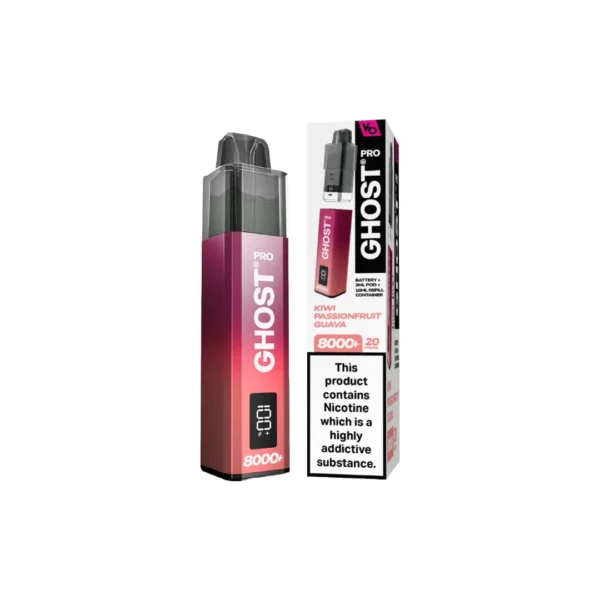 20mg Ghost Pro 8000+ By Vapes Bars Prefilled Pod Vape Kit - Image 17