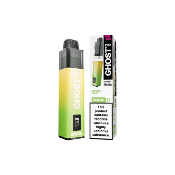 20mg Ghost Pro 8000+ By Vapes Bars Prefilled Pod Vape Kit - Image 18