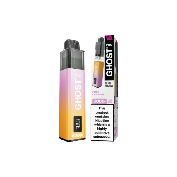 20mg Ghost Pro 8000+ By Vapes Bars Prefilled Pod Vape Kit - Image 20