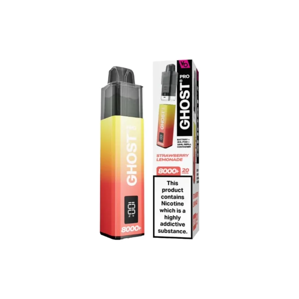 20mg Ghost Pro 8000+ By Vapes Bars Prefilled Pod Vape Kit - Image 22