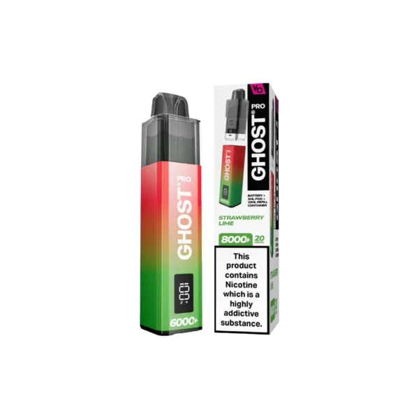 20mg Ghost Pro 8000+ By Vapes Bars Prefilled Pod Vape Kit - Image 23