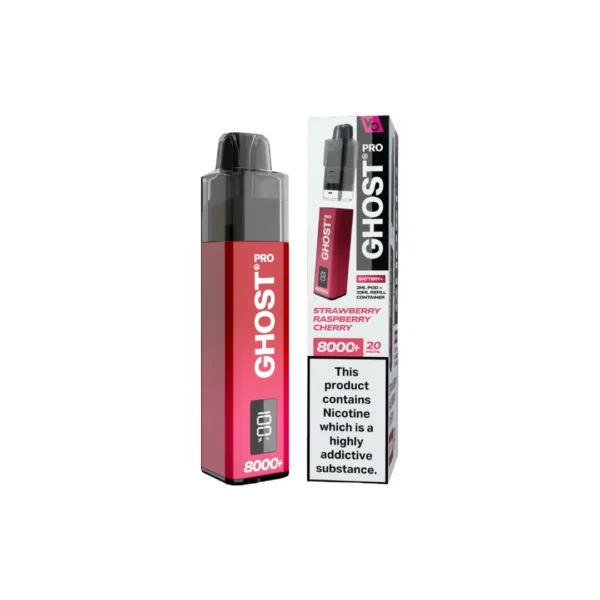 20mg Ghost Pro 8000+ By Vapes Bars Prefilled Pod Vape Kit - Image 24