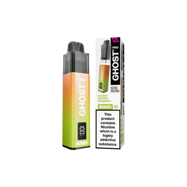 20mg Ghost Pro 8000+ By Vapes Bars Prefilled Pod Vape Kit - Image 25