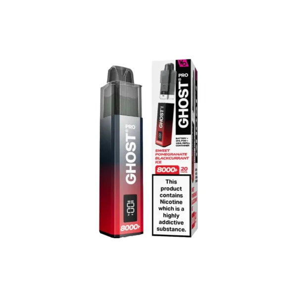 20mg Ghost Pro 8000+ By Vapes Bars Prefilled Pod Vape Kit - Image 26