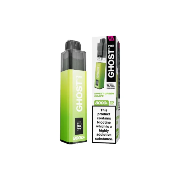 20mg Ghost Pro 8000+ By Vapes Bars Prefilled Pod Vape Kit - Image 33