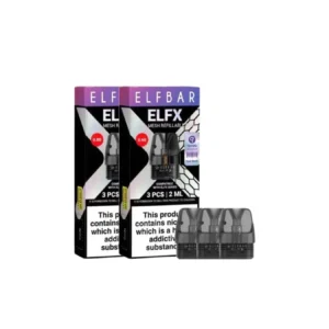 Elf Bar ELFX Empty Refillable Pods 2ml - 3 Pcs (0.6Ohm, 0.8Ohm)