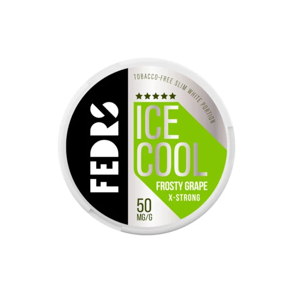 50mg FEDRS Ice Cool X-Strong Nicotine Pouch - 20 Pouches - Image 11