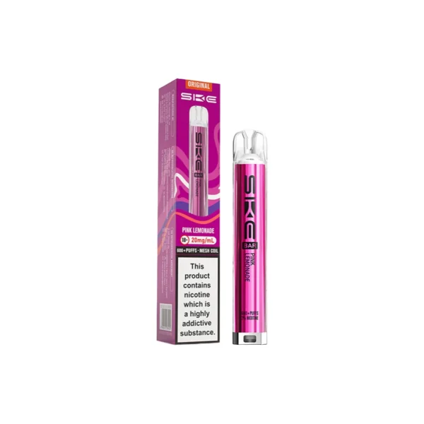20mg SKE Bar 600 Rechargeable Prefilled Pod Vape Kit - Image 3