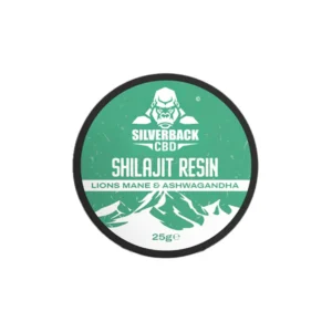 Silverback CBD Ashwagandha & Lions Mane Infused Shilajit Resin 25g