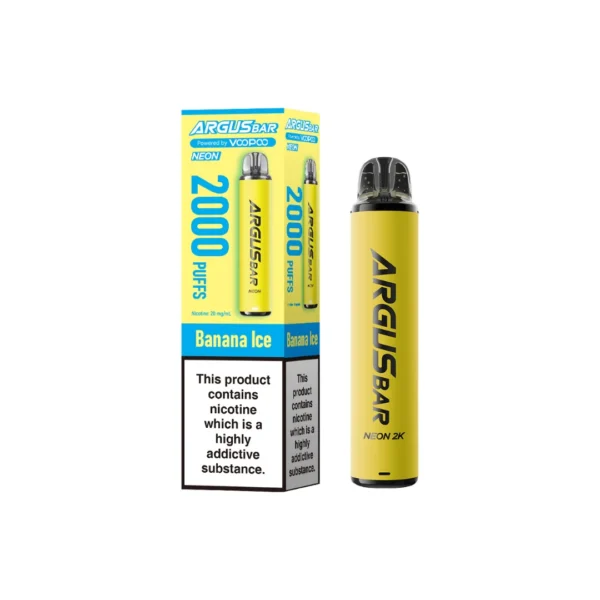 20mg Voopoo Argus Bar Neon 2K Prefilled Pod Vape Kit - Image 2