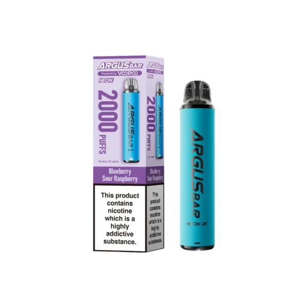 20mg Voopoo Argus Bar Neon 2K Prefilled Pod Vape Kit - Image 3