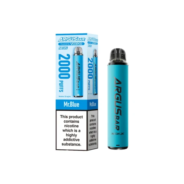20mg Voopoo Argus Bar Neon 2K Prefilled Pod Vape Kit - Image 7