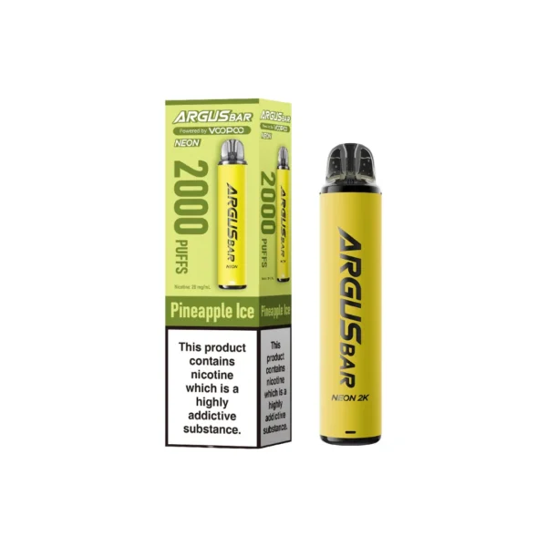 20mg Voopoo Argus Bar Neon 2K Prefilled Pod Vape Kit - Image 8