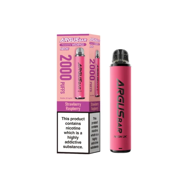 20mg Voopoo Argus Bar Neon 2K Prefilled Pod Vape Kit - Image 9