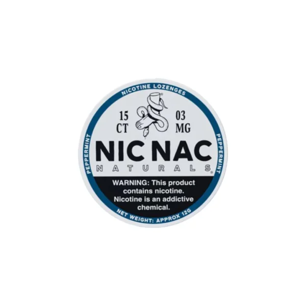 3mg Nic Nac Naturals Nicotine - 15 Lozenge Tablets (Buy 2 Get 1 Free) - Image 2