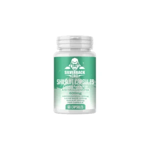Silverback CBD 600mg Ashwagandha & Lion's Mane Infused Shilajit Capsules - 60 Caps