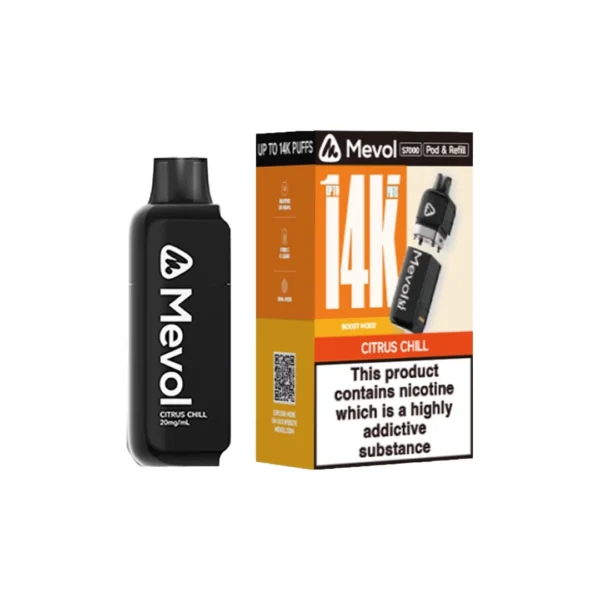 20mg Mevol S7000 Prefilled Pod & Refill 14k puffs - Image 6