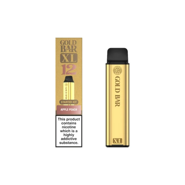 20mg Gold Bar XL Prefilled Pod Vape Kit 10000 Puffs - Image 2