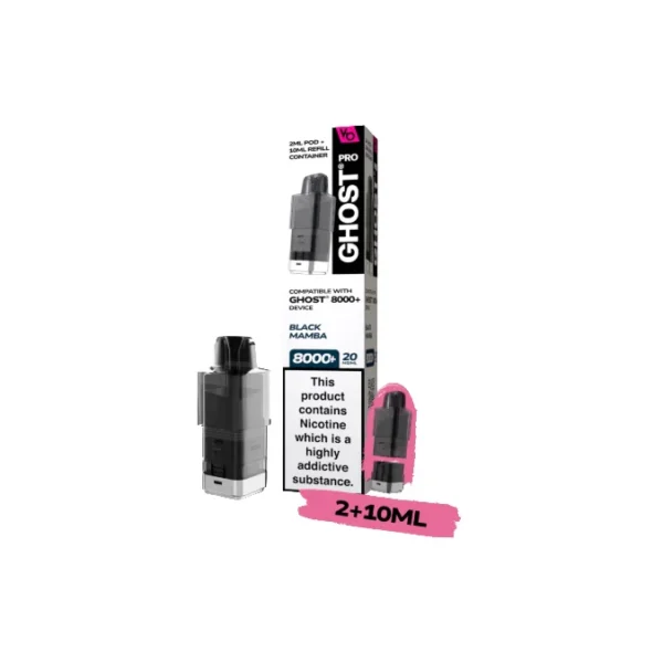 20mg Ghost Pro 8000+ By Vapes Bars Prefilled Pods - Image 4