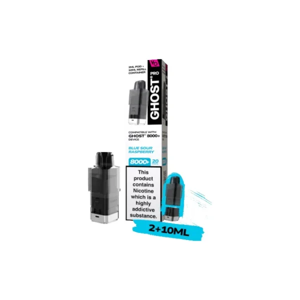 20mg Ghost Pro 8000+ By Vapes Bars Prefilled Pods - Image 5