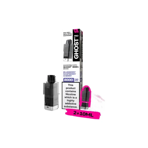 20mg Ghost Pro 8000+ By Vapes Bars Prefilled Pods - Image 7