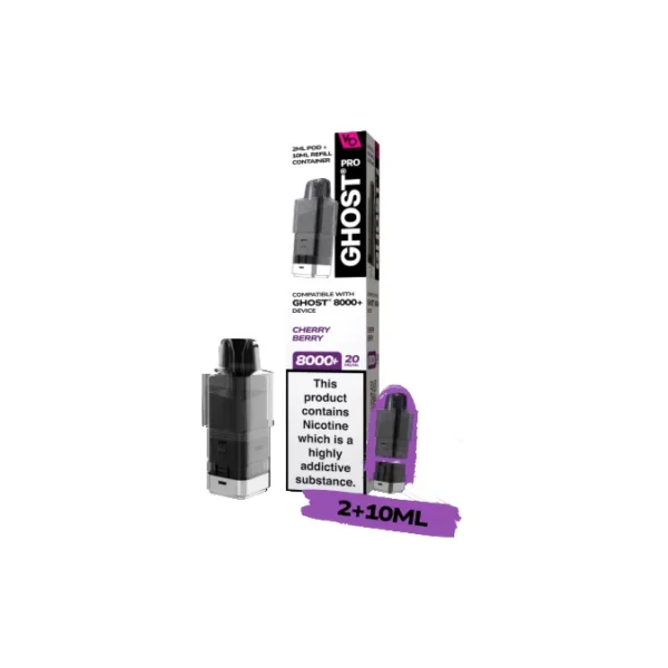 20mg Ghost Pro 8000+ By Vapes Bars Prefilled Pods - Image 9