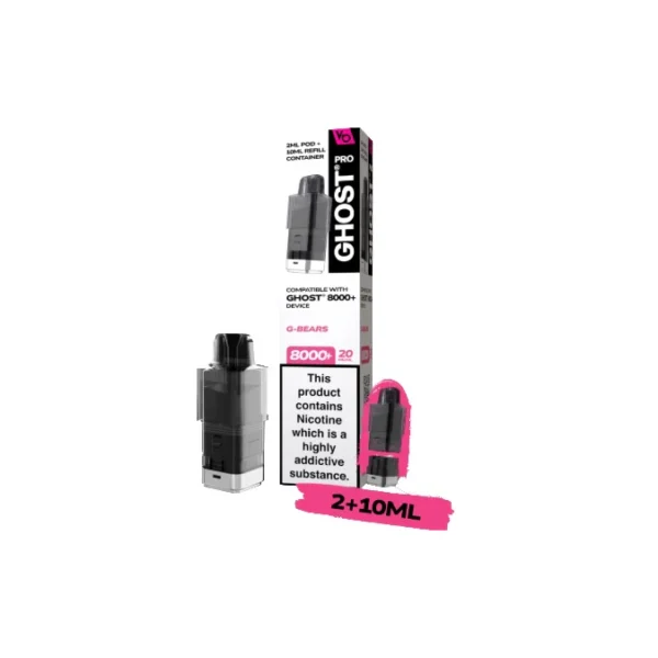 20mg Ghost Pro 8000+ By Vapes Bars Prefilled Pods - Image 15
