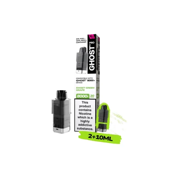 20mg Ghost Pro 8000+ By Vapes Bars Prefilled Pods - Image 26