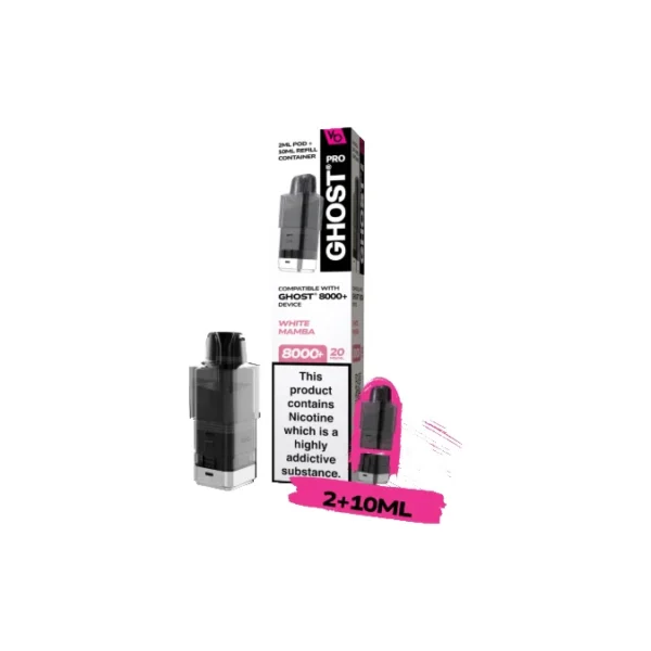 20mg Ghost Pro 8000+ By Vapes Bars Prefilled Pods - Image 33
