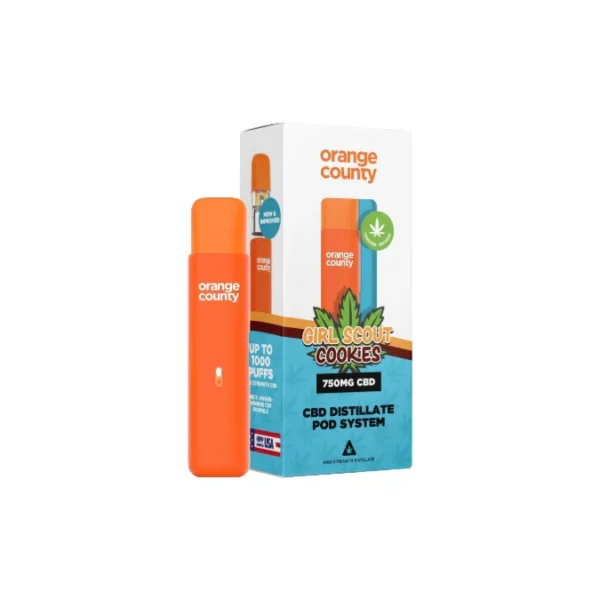 750mg Orange County CBD Prefilled Pod Vape System - Image 5