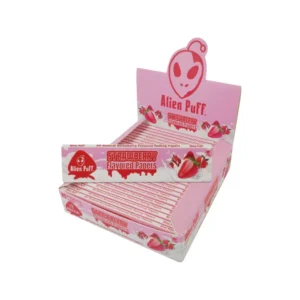 Alien Puff Strawberry Flavour King Size Papers - 25 Booklets (HPF2803)