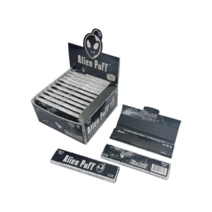 Alien Puff Black King Size Papers 24 Booklets + Tips (HP2216)
